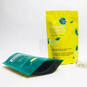 Sacos de embalagem para cosméticos com logotipo colorido personalizado e sacos de embalagem com zíper mylar de alumínio com zíper reutilizável