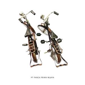 Mini Vintage de alta calidad de 28cm para juego de bicicleta, modelo de hombre y mujer de Metal pulido para decoración del hogar - Product Image 5
