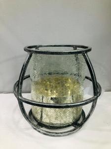 Meilleure vente grand support en verre de fer fait à la main Style Vintage bougeoir en métal candélabre personnalisable lanternes décoratives pour la maison - Product Image 6