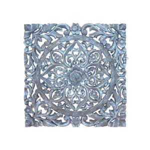 Panel de pared cuadrado tallado a mano de MDF de primera calidad, arte colgante decorativo de lujo para interiores de habitaciones y oficinas, suministro a granel al por mayor - Product Image 6