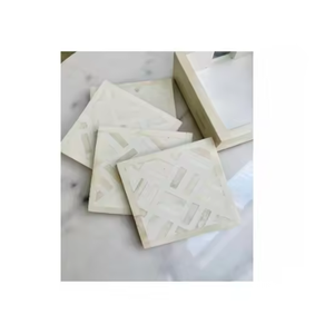 ที่รองแก้วมุกสำหรับโรงแรมที่รองแก้วไม้ม็อบทรงกลมตกแต่งอย่างดีทำด้วยมือ - Product Image 4