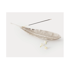 Porte-encens décoratif Bâton d'artisanat en métal Porte-brûleur d'encens Portable Ornement Feuille de Lotus Porte-encens - Product Image 6