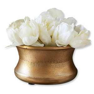 Elements Embossed Metal <b>Gold</b> <b>Vase</b> Modern Tabletop Decor Aluminium Flower <b>Vase</b> For Restaurants - Product Image 5