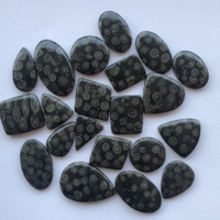 Cabochons en corail noir naturel lisse de 10 mm, 20 mm, 30 mm, taille libre, pierres précieuses certifiées IGI pour la fabrication de bijoux, colliers et boucles d'oreilles