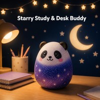 Galaxy Panda Ei Squishy Langsam Aufsteigendes PU-Schaum Stressabbau-Spielzeug Niedliche Schreibtischdekoration Partygeschenk