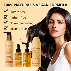 GATASE <span class=keywords><strong>Aceite</strong></span> Capilar Fortalecedor de <span class=keywords><strong>Almendras</strong></span> y Manteca de Karité, Tratamiento Sin Enjuague, Repara, Brillo y Rizado, Acondicionador en Spray para Cabello Seco y Dañado - Product Image 3