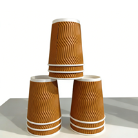 Gobelets en papier jetables personnalisés à paroi simple de qualité alimentaire avec logo et impression sur mesure pour emballage jetable