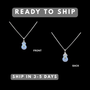 จี้เงินแท้ 925 รูปน้ำเต้าจีน |   แคลซิโดนีธรรมชาติและทซาโวไรต์ |   เครื่องประดับสัญลักษณ์แบบกำหนดเองของ OEM - Product Image 3