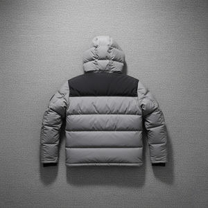 Vêtements d'hiver sur mesure bloc de couleurs poches avant multiples veste bouffante pour homme logo de broderie personnalisé veste à bulles pour hommes - Product Image 2