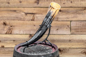 Corne Viking Sculptée de Luxe pour Boire Logo Personnalisé Style Nautique pour Bière et Eau en provenance d'Inde - Product Image 6