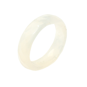 White Agate Natural Stone <b>Ring</b> Loose Nature <b>Crystal</b> Product - Product Image 1