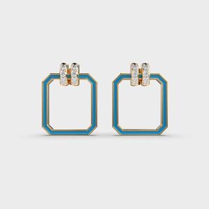 ต่างหูเพชรที่สง่างามและละเอียดอ่อนเครื่องประดับที่เป็นที่ต้องการมากที่สุดสำหรับเพื่อนเจ้าสาวเพื่อเป็นเกียรติแก่ของขวัญงานแต่งงานที่สมบูรณ์แบบ - Product Image 1