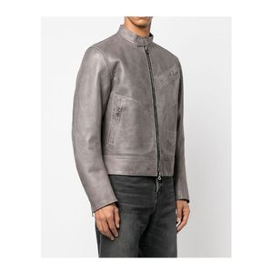 <b>Top</b> Quality Material in Wholesale Price Men's Leather Jacket For Biker <b>Distressed</b> Genuine Leather jacket - Product Image 6