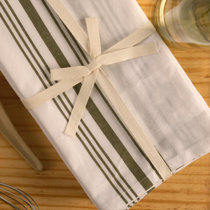 Serviette bistro 100% coton-Vert olive durable à séchage rapide tissé pour un usage domestique - Product Image 1