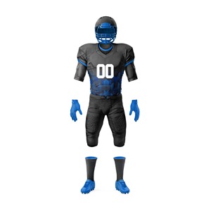 Wholesale Printed American <b>Football</b> Uniform with Anti-Bacterial Short Sleeves Breathable Fabric and Plus Size Feature - Product Image 5