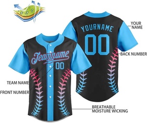 Camiseta de Béisbol con Diseño Personalizado, Nombre del Equipo y Nombre del Jugador, Tela Elástica Ecológica, Manga Corta, Transpirable, para Todas las Temporadas - Product Image 5