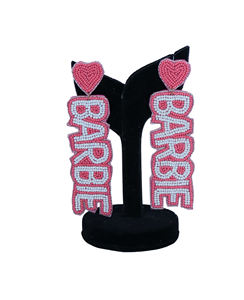 Pendientes de Papá Noel con Cuentas Hechas a Mano y Formas Personalizadas, Pendientes Navideños, Joyería de Cuentas Personalizada al por Mayor - Product Image 3