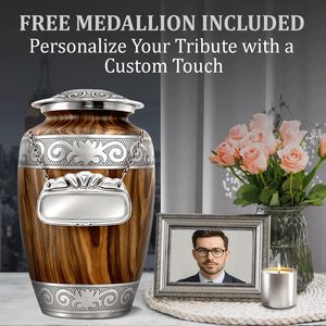 Urne pour cendres Urnes pour hommes et femmes adultes pour cendres humaines Urne de crémation pour femmes adultes pour hommes et femmes - Product Image 3