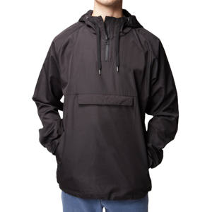 Chaqueta cortavientos ligera con capucha para hombre de marca personalizada para invierno, tela impermeable ecológica para actividades al aire libre - Product Image 1