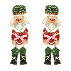 Boucles d'oreilles fruits, boucles d'oreilles nourriture, boucles d'oreilles brodées de perles plates, bijoux pastèque - Product Image 3