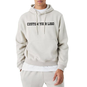 Custom available Men's cropped hoodies Pullover Peso pesado streetwear sudaderas con capucha en blanco logotipo personalizado Sudadera con capucha para unisex - Product Image 2
