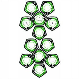 Balón de Fútbol Cosido a Mano de 12 Paneles, Tamaño Clásico 5, con Alta Retención de Aire, Cámara de Goma y Butilo para Entrenamientos y Partidos de Club - Product Image 1