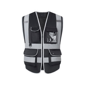 Vêtements de sécurité réfléchissants multi-poches personnalisés Gilet de construction Gilet réfléchissant haute visibilité Gilet de sécurité - Product Image 6