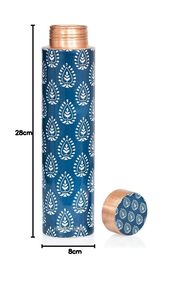 Botellas Meenakari de Cobre a Prueba de Fugas de 950 ml, Cobre Puro, Diseño Artístico Tradicional, Botella para el Bienestar Diario - Product Image 4