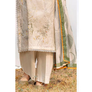 Haute qualité femmes vêtements de fête en plein air longue robe de pelouse brodée 3 pièces tenue décontractée costume pour dames Salwar Kameez - Product Image 5