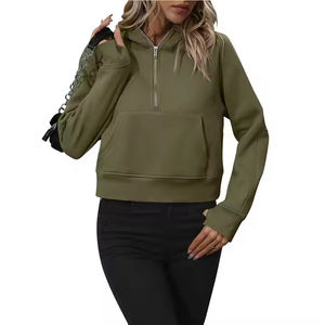 Sweat à capuche en molleton imprimé avec logo personnalisé pour femme, hiver, très vendu, haute qualité, 100% coton, coupe oversize, OEM ODM - Product Image 2