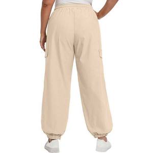 Pantalon droit taille mi-haute pour femme, nouveau design, poche, décontracté, respirant, polyester/coton, saison hivernale, séchage rapide - Product Image 5