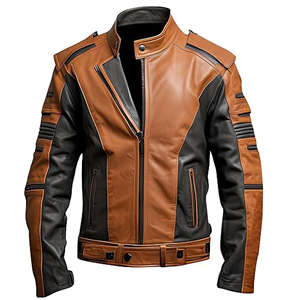 Nouvelle conception 2026 – Blouson de moto en cuir unisexe coupe-vent de style européen – Vêtement de protection pour la conduite – Approvisionnement direct usine - Product Image 3
