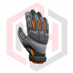 Guante antivibración de impacto de cuero sintético con parche de PU de alta calidad - Product Image 2