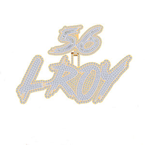 Chic Lab Grown Diamant Pendentif Charme 14K Or E Couleur Brillant Coupe VVS2 Impeccable Exquis De Luxe Hip Hop Femmes - Product Image 3