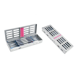 Ensemble d'instruments de remplissage composite dentaire, spatule à sonde, kit de dentisterie réparatrice, plateau en acier inoxydable - Product Image 6