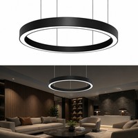Luminaires suspendus LED pour salon, 1500 mm, ronds, pour balcon, plafonniers de haute qualité, sans soudure