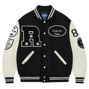 OEM fabricante personalizado Chenille bordado hombres Universidad béisbol Bomber Letterman Varsity chaqueta para hombre - Product Image 1
