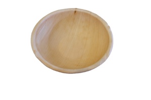 Assiette à dîner ronde en bois de bambou, feuille de palmier de haute qualité, biodégradable, jetable, provenant du Vietnam - Product Image 3