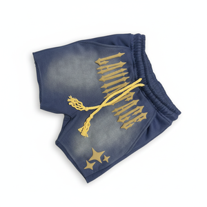 Fabricante de Ropa, 100% Algodón Felpa, Ropa Urbana, Lavado Ácido, Impresión Puff, Pantalones Cortos para Hombre, Servicio OEM, Cómodos y de Secado Rápido - Product Image 3