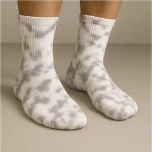 Batic Design Custom Unisex Sport Dress <b>Socks</b> Eco-Friendly Quick Dry Anti-Slip Breathable Cotton/Spandex/<b>Polyester</b> Embroidery Men - Product Image 3