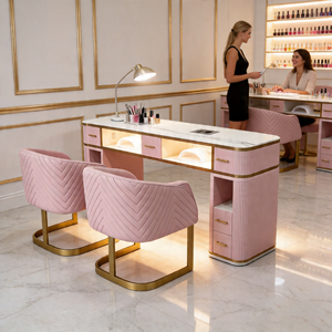 <span class=keywords><strong>Table</strong></span> à ongles pliable portable avec rangement, station de <span class=keywords><strong>manucure</strong></span> compacte, <span class=keywords><strong>professionnelle</strong></span> et moderne - Product Image 1