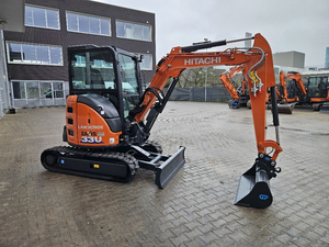 Mini-excavatrice Hitachi ZX33U-6, moteur Yanmar 24,4 CV, 3,5 tonnes, excavatrice sur chenilles à rotation zéro - Product Image 4