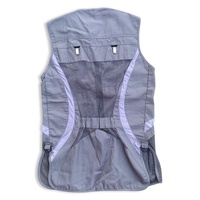 Nouveau gilet de sport élégant Pro, gris et noir, 100% cuir suédé, argile, tir, gilet de tir à motif personnalisé, piège à brochettes