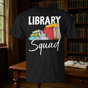 Camiseta Library Squad para bibliotecarios y personal, diseño para amantes de los libros - Product Image 3