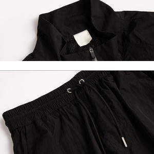 Conjunto Deportivo de Dos Piezas para Hombre, Chaqueta Cortavientos y Pantalones de Chándal, Logotipo Personalizado, Reflectante, de Nailon, Liso - Product Image 5