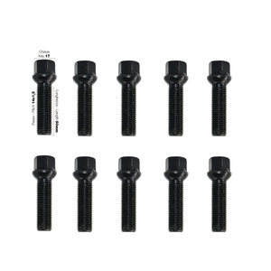 10 boulons noirs ch.17 14x1,5 l.50mm sphériques - Product Image 1