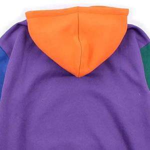 Precio al por mayor invierno hombres 100% algodón manga larga pulóver sudaderas con capucha nuevo diseño básico contraste Color bordado - Product Image 5