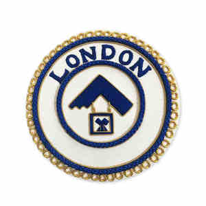 Insigne de broderie brodé à ressort en fil métallique insignes de tablier de régalia maçonnique au meilleur taux - Product Image 2