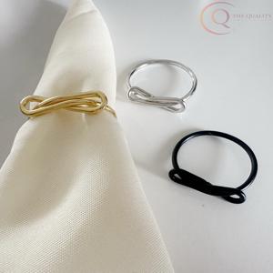 Anneaux de serviette de qualité supérieure pour les tables à manger, améliorant la présentation lors de mariages, de fêtes, d'hôtels et de dîners familiaux quotidiens - Product Image 2