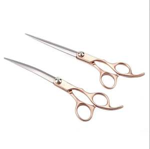 Ciseaux professionnels pour animaux de compagnie en acier inoxydable, lame tranchante, finition miroir, avec vis réglable - Product Image 2